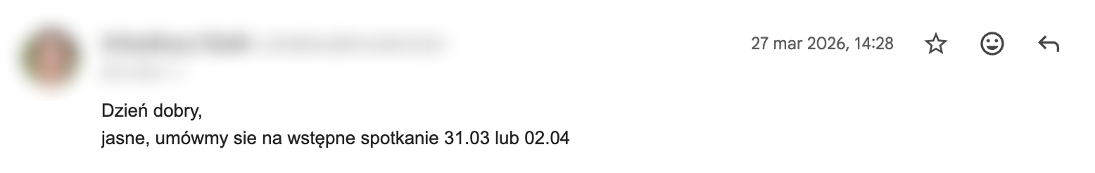 Odpowiedź od klienta — proof 1